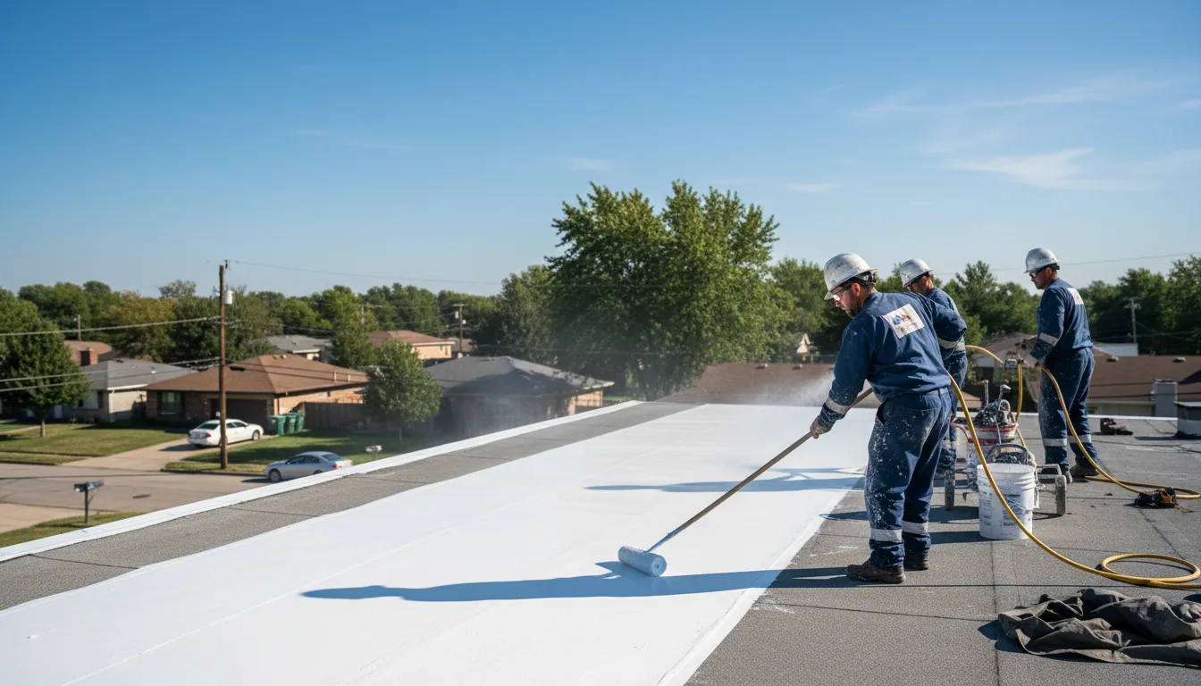 Commercial roof coating in Barnum, IA near me